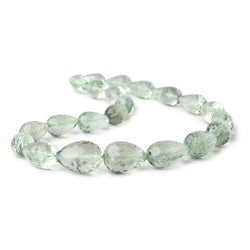13x7-18x12mm Prasiolite Straight Drilled Tear Drops 14 inch 22 Beads (ONLINE ORDER ONLY)