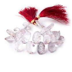 13x7-18x13mm Moss Amethyst Pavilion Faceted Ovals 7 inch 28 Beads AAA (ONLINE ORDER ONLY)