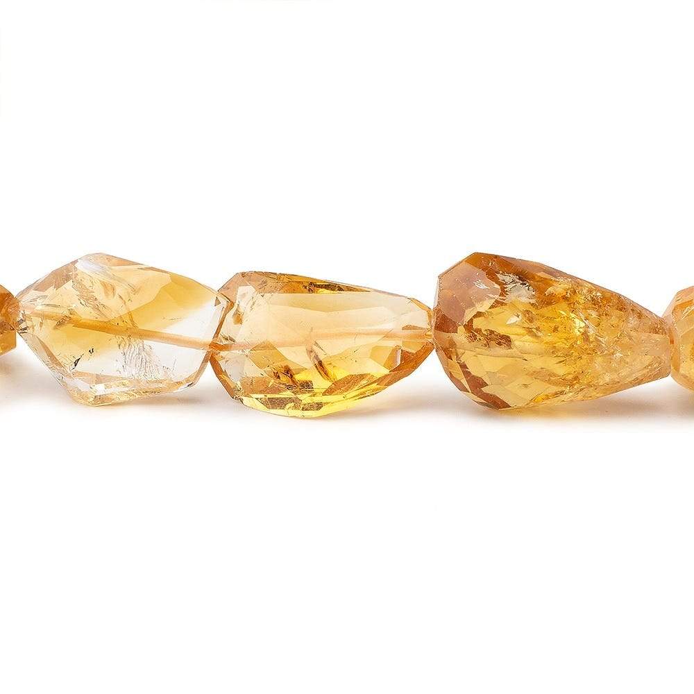 13x7-20x14mm Citrine Faceted Nugget Beads 18 inch 31 pieces (ONLINE ORDER ONLY)