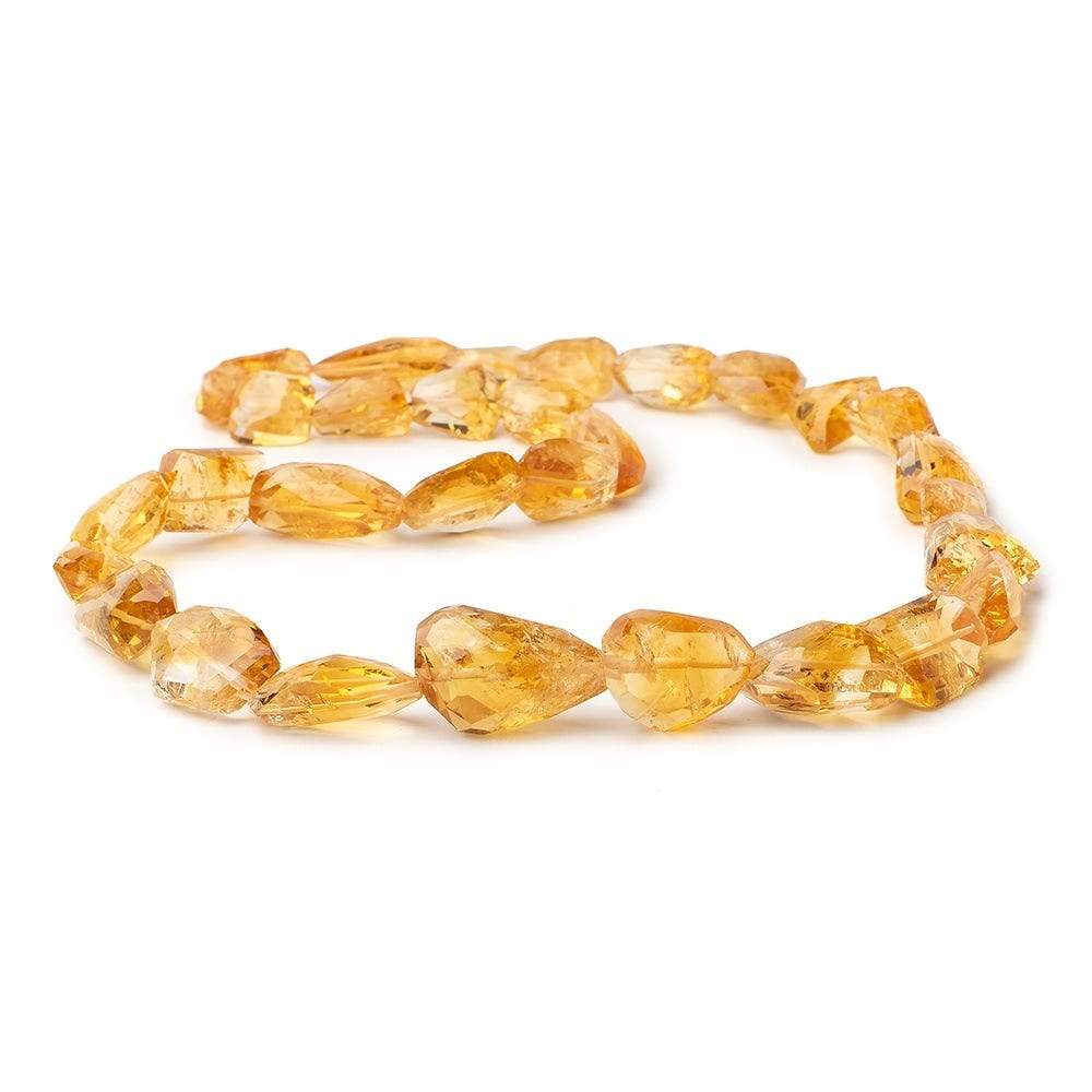 13x7-20x14mm Citrine Faceted Nugget Beads 18 inch 31 pieces (ONLINE ORDER ONLY)