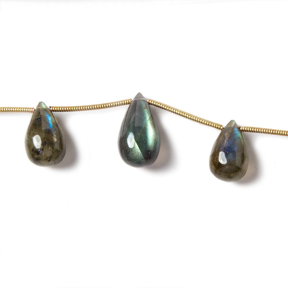 13x8mm to 14x7mm Labradorite Beads Plain Tear Drop Set of 3 (ONLINE ORDER ONLY)