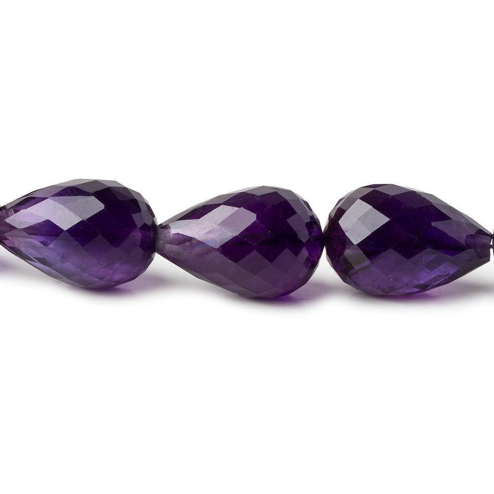 13x9-15x10mm Amethyst straight drilled faceted tear drops 15 inch 25 beads AA (ONLINE ORDER ONLY)