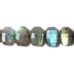 13x9-15x12mm Labradorite Side Drilled Faceted Cushion 6 in. 14 beads (ONLINE ORDER ONLY)