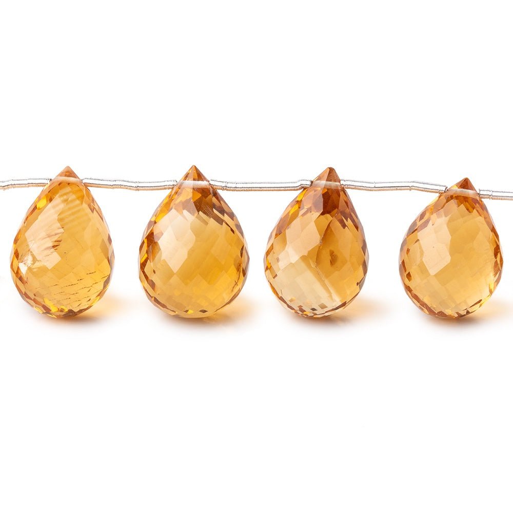 13x9-16x11mm Madeira Citrine Faceted Tear Drop Beads 7 inch 13 pieces AAA (ONLINE ORDER ONLY)