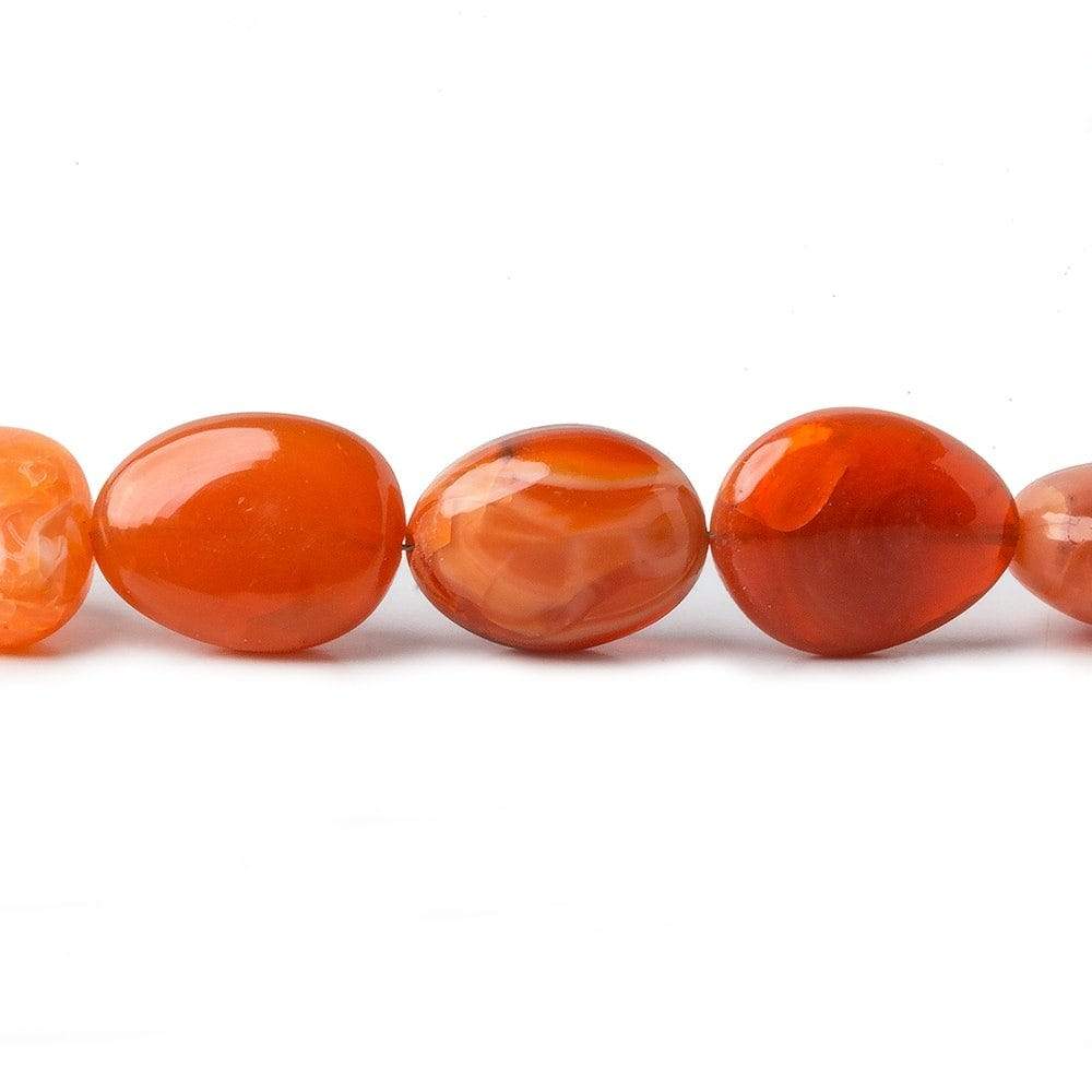 13x9-17x12mm Fire Opal Plain Nugget Beads 18 inch 27 pieces A (ONLINE ORDER ONLY)