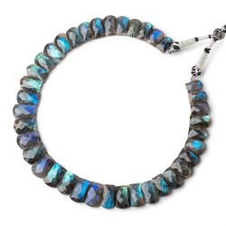 13x9-21x12mm Labradorite Faceted Fancy Cut Collar 36 beads (ONLINE ORDER ONLY)