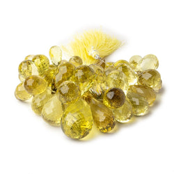 13x9-36x21mm Lemon Quartz Faceted Tear Drop 8 inch 50 Beads AA (ONLINE ORDER ONLY)