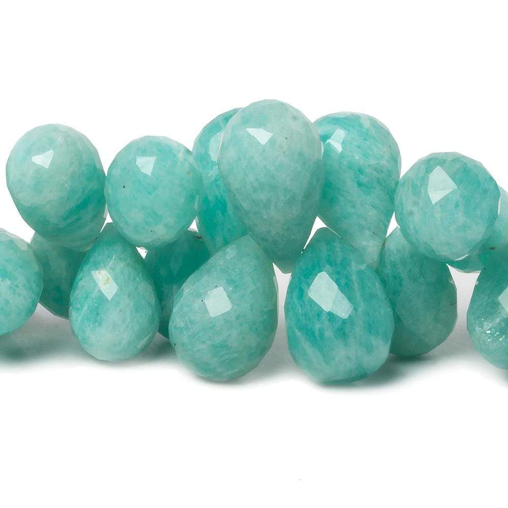 13x9mm - 20x13mm Amazonite Faceted Tear Drop Beads 7 inch 46 pieces AA (ONLINE ORDER ONLY)
