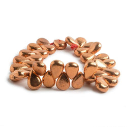 13x9mm Copper Pear Brushed Finish 8 inch 38 pcs (ONLINE ORDER ONLY)
