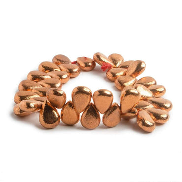 13x9mm Copper Pear Brushed Finish 8 inch 38 pcs (ONLINE ORDER ONLY)