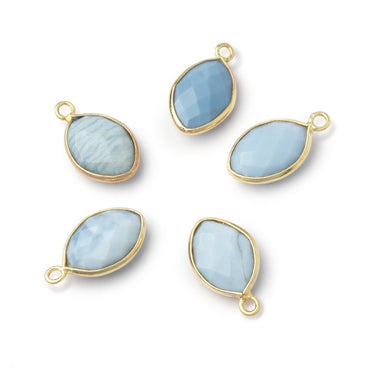 13x9mm Vermeil Bezel Owyhee Denim Opal Faceted Marquise 1 Pendant (ONLINE ORDER ONLY)