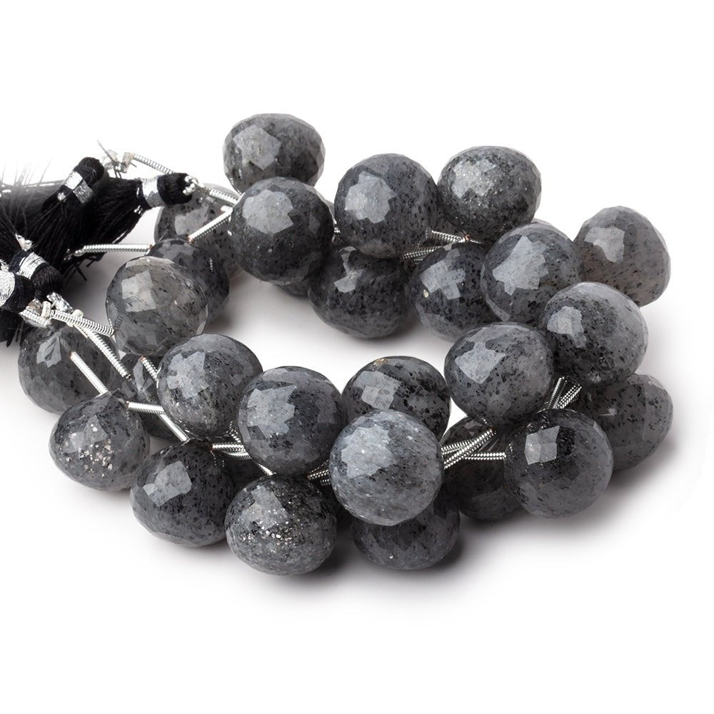 14-15mm Celestial Quartz Faceted Candy Kiss Beads 7 inch 11 pieces (ONLINE ORDER ONLY)