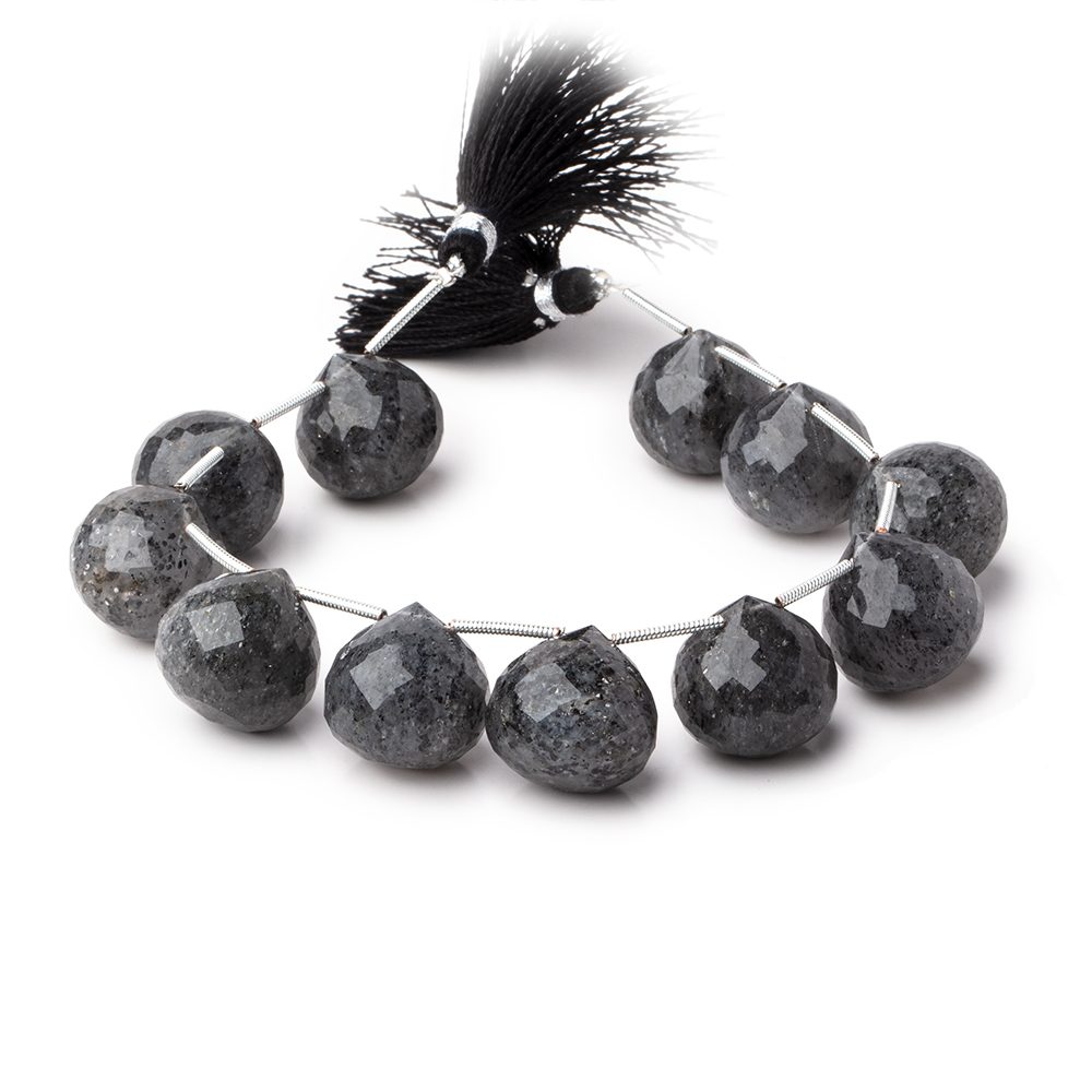 14-15mm Celestial Quartz Faceted Candy Kiss Beads 7 inch 11 pieces (ONLINE ORDER ONLY)