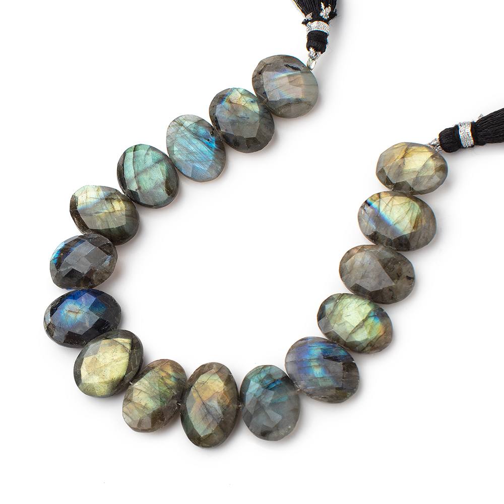 14-16mm Labradorite Faceted Oval Beads 7.5 inch 13 pieces (ONLINE ORDER ONLY)