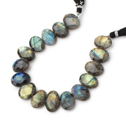 14-16mm Labradorite Faceted Oval Beads 7.5 inch 13 pieces (ONLINE ORDER ONLY)
