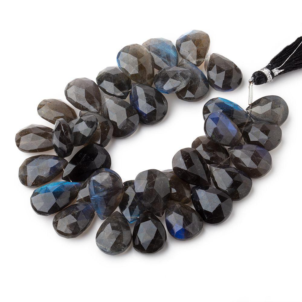 14-18mm Labradorite Faceted Pear Beads 7 inch 36 pieces AA (ONLINE ORDER ONLY)