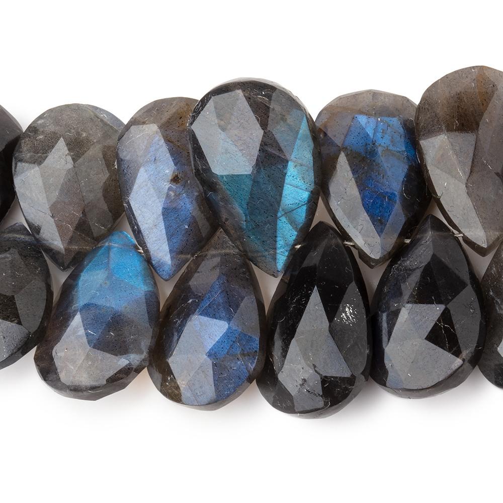 14-18mm Labradorite Faceted Pear Beads 7 inch 36 pieces AA (ONLINE ORDER ONLY)