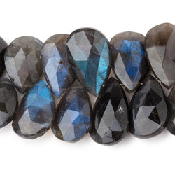 14-18mm Labradorite Faceted Pear Beads 7 inch 36 pieces AA (ONLINE ORDER ONLY)