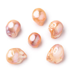 14-18mm Peach Ultra Baroque Focal Beads 1 piece AA (ONLINE ORDER ONLY)