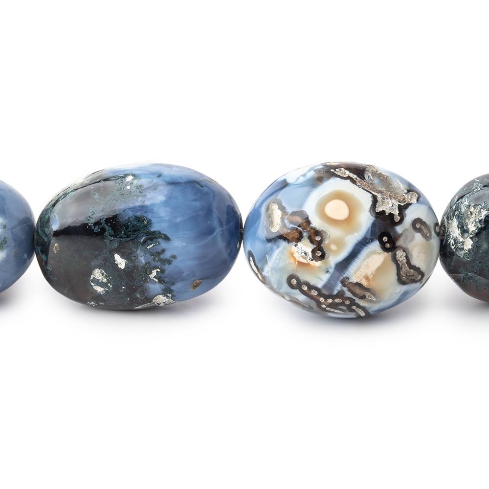 14-23mm Owyhee Blue Opal Plain Nugget Beads 21 inch 28 pieces AAA (ONLINE ORDER ONLY)