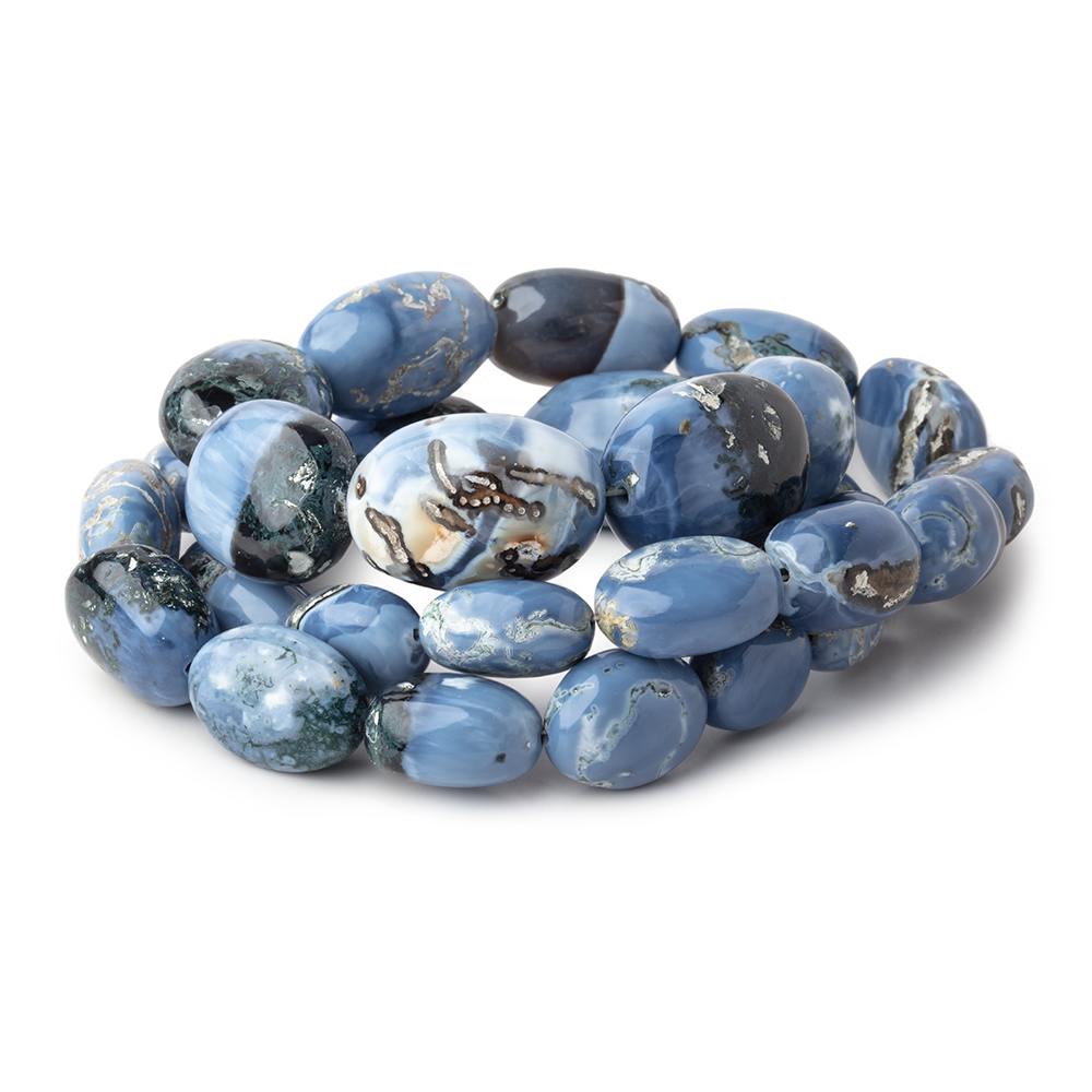 14-23mm Owyhee Blue Opal Plain Nugget Beads 21 inch 28 pieces AAA (ONLINE ORDER ONLY)