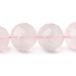 14-24mm Rose Quartz faceted rounds 14.5 inches 21 Beads AA Grade (ONLINE ORDER ONLY)