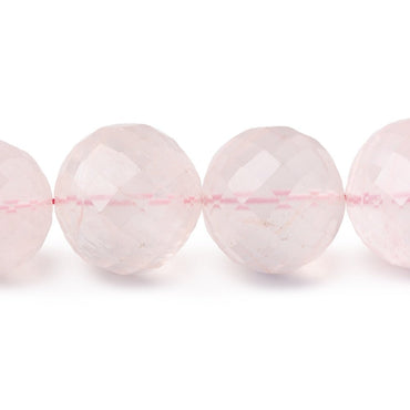 14-24mm Rose Quartz faceted rounds 14.5 inches 21 Beads AA Grade (ONLINE ORDER ONLY)