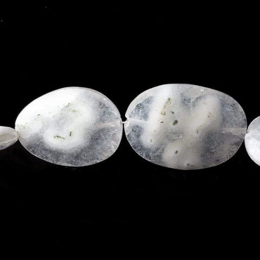 14-25mm Peacock Solar Quartz Straight Drilled Faceted Ovals 8.5 inch 9 pieces (ONLINE ORDER ONLY)