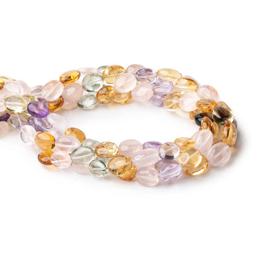10x9-14x10mm Multi-Gemstone plain nugget beads 16 inch 32 pieces A (ONLINE ORDER ONLY)