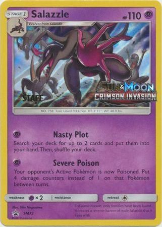 Salazzle (SM73) (Staff Prerelease Promo) [Sun & Moon: Black Star Promos] (Online Only)