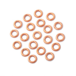 6mm Copper Closed Jump Ring Set of 50 pieces