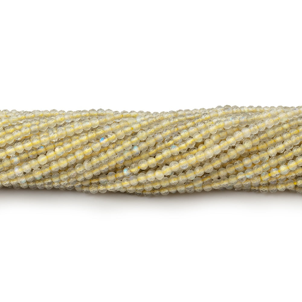 2mm Olive Labradorite Micro Faceted Round Beads 12.5 inch 170 pieces (ONLINE ORDER ONLY)