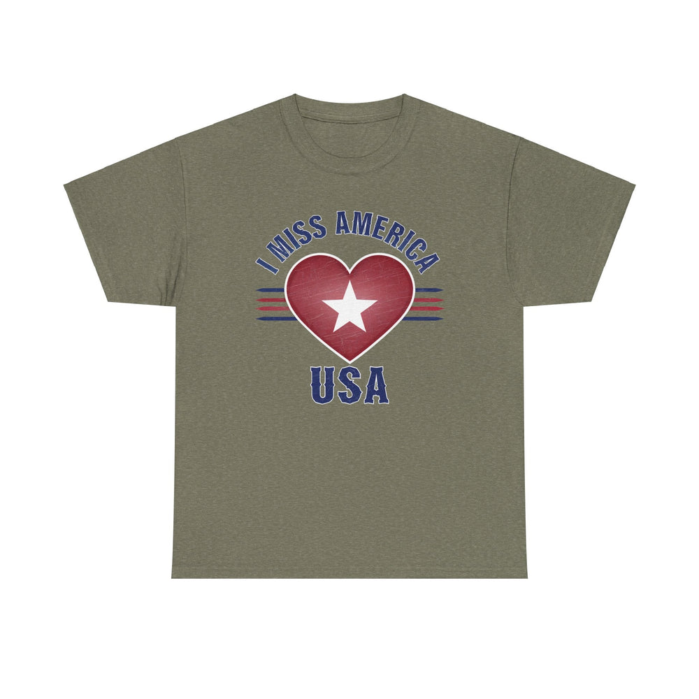 "I Miss America" Heart Unisex Heavy Cotton Tee (ONLINE ORDER ONLY)