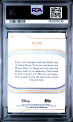 Graded 2025 Topps Chrome Disney Sapphire Pluto #95 Trading Card PSA 10 Gem Mint