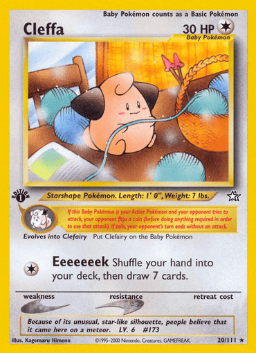 Cleffa (20/111) [Neo Genesis 1st Edition] (Online Only)