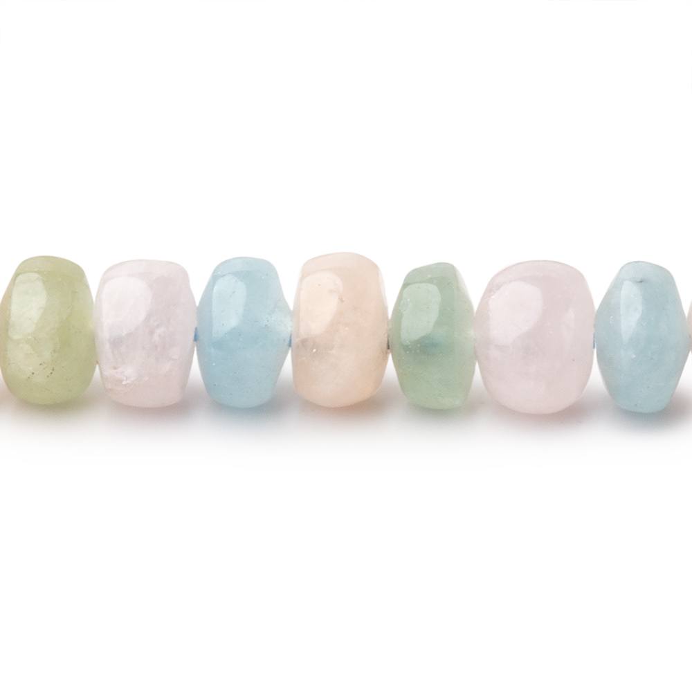 6mm Multi Beryl plain rondelle beads 16 inch 107 pieces (ONLINE ORDER ONLY)