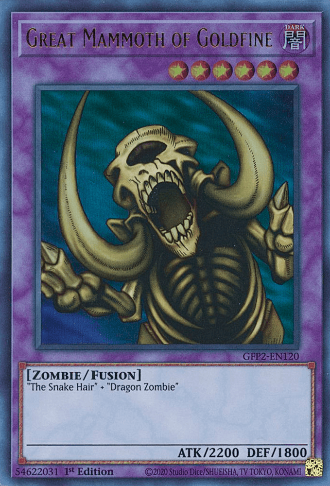 Great Mammoth of Goldfine [GFP2-EN120] Ultra Rare (ONLINE ORDER ONLY)