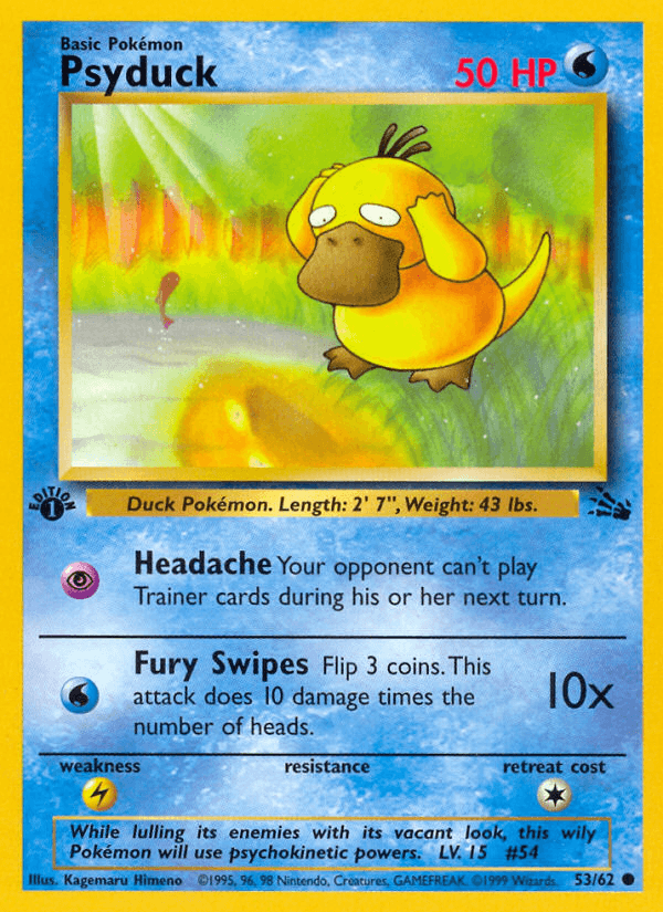 Psyduck (53/62) [Fossil 1st Edition] (Online Only)