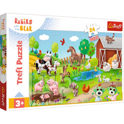 Trefl Babies and the Bear Babies & Animals 24 Maxi Kids Puzzle (ONLINE ORDER ONLY)