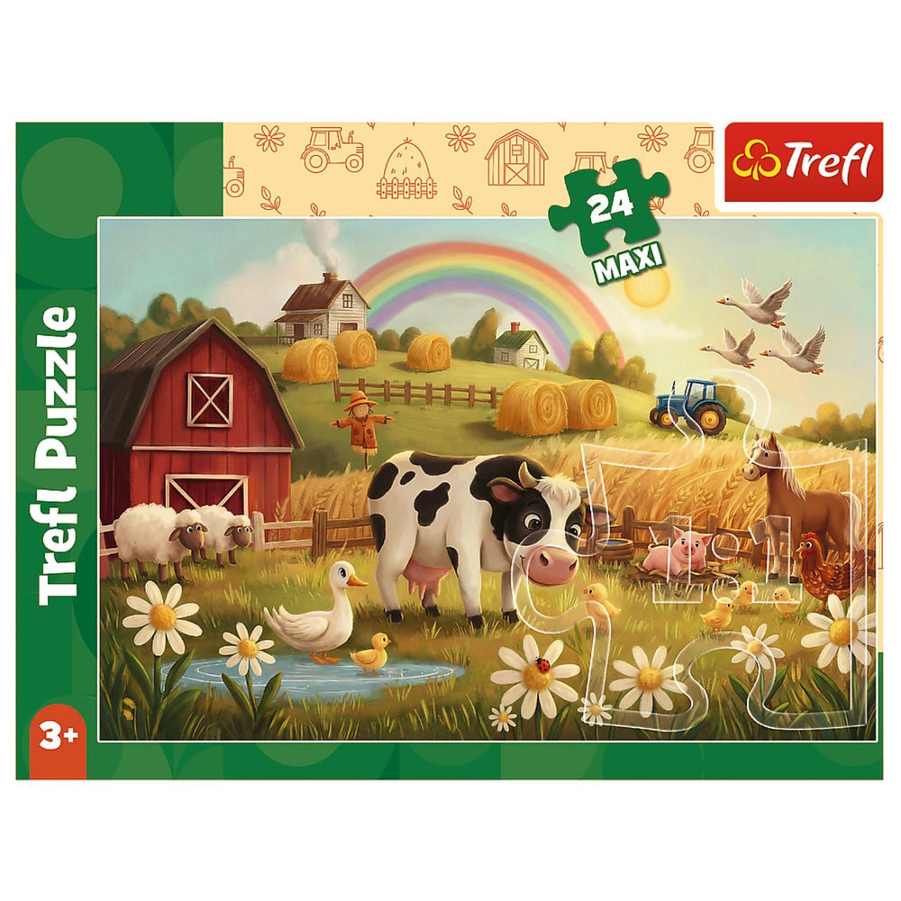 Trefl Babies & Bear Cow on the Farm 24 Maxi Kids Puzzle (ONLINE ORDER ONLY)