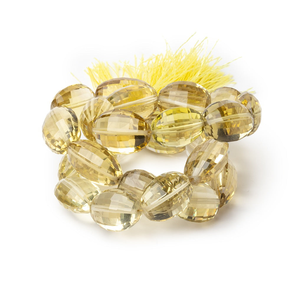 15x12-19x14mm Lemon Quartz Faceted Ovals 16 inch 25 beads AAA (ONLINE ORDER ONLY)