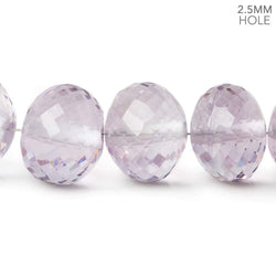 14.5-16mm Amethyst large hole Faceted Rondelle Beads 16 inch 33 pieces AA (ONLINE ORDER ONLY)