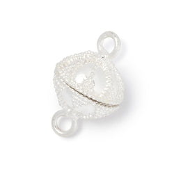 14.5mm Miligrain Petal Design Magnetic Clasp 1 piece (ONLINE ORDER ONLY)