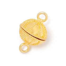 14.5mm Miligrain Petal Design Magnetic Clasp 1 piece (ONLINE ORDER ONLY)