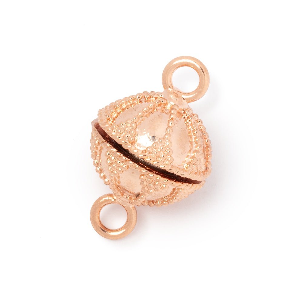 14.5mm Miligrain Petal Design Magnetic Clasp 1 piece (ONLINE ORDER ONLY)