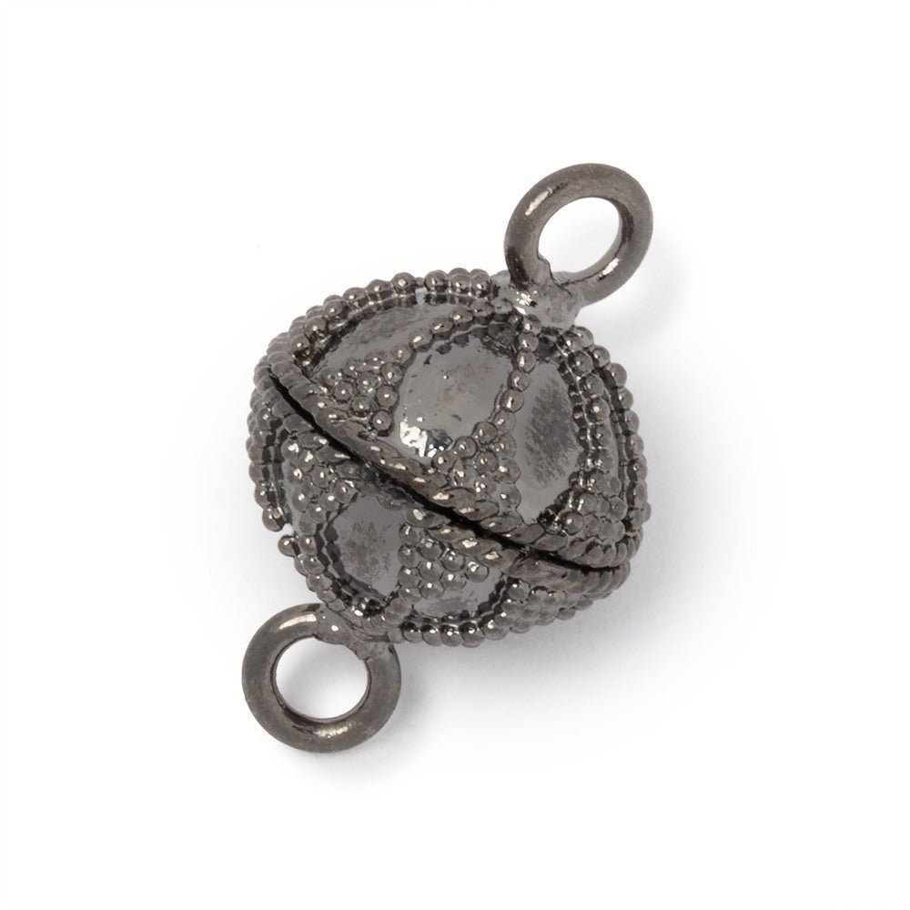 14.5mm Miligrain Petal Design Magnetic Clasp 1 piece (ONLINE ORDER ONLY)