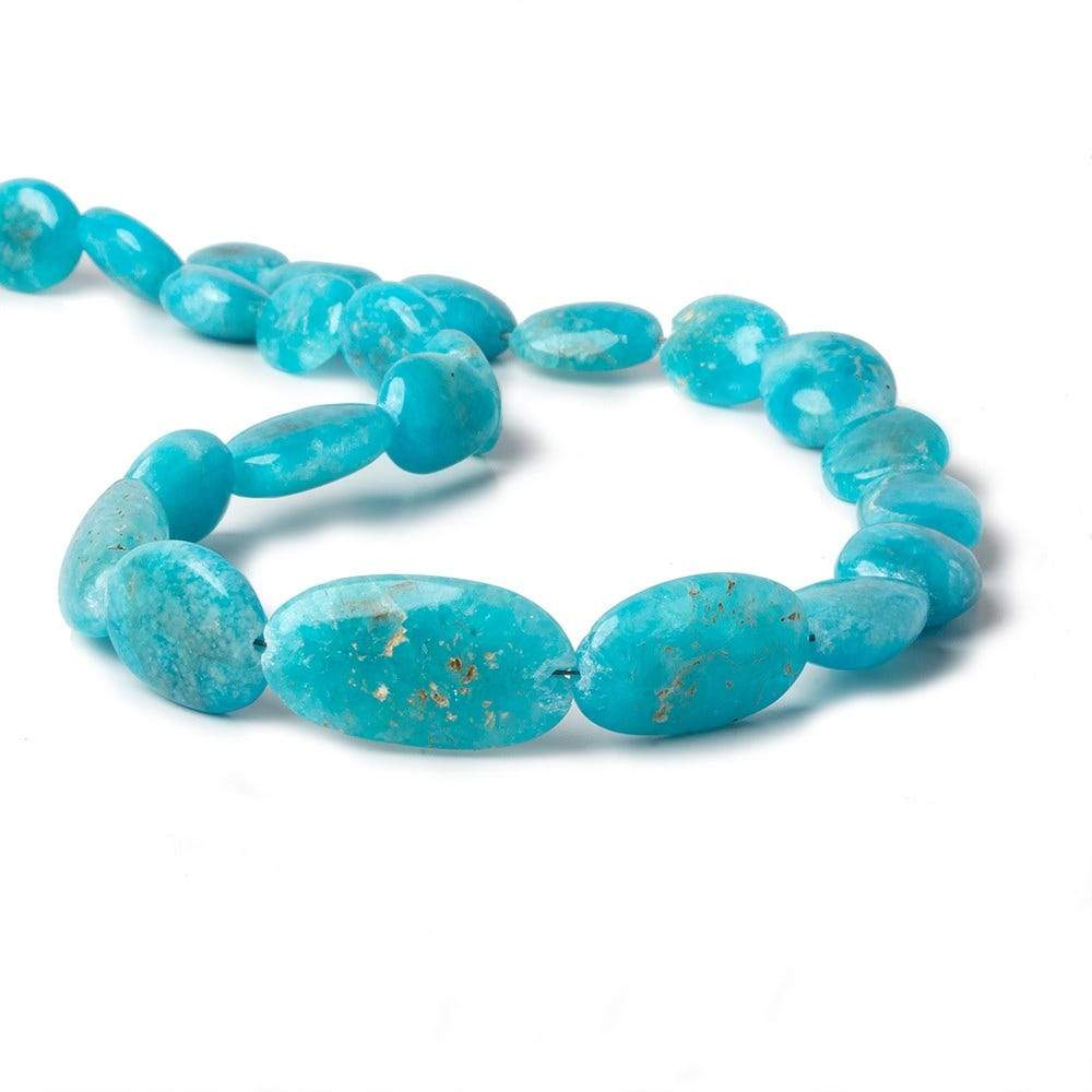 14.5x11-28x15mm Hemimorphite plain nuggets 16 inch 23 beads (ONLINE ORDER ONLY)