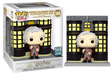Garrick Ollivander w/ Ollivanders Wand Shop (Deluxe, 6-inch) 146 - 2022 Funkon Exclusive (Online Order Only)