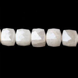 8x8mm Silverite Sapphire faceted Cube beads 8 inch 26 pcs A (ONLINE ORDER ONLY)