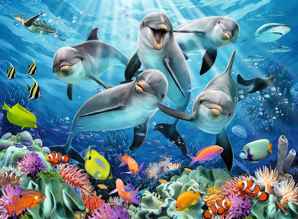 Puzzle: Dolphins in the Coral Reef (ONLINE ORDER ONLY)